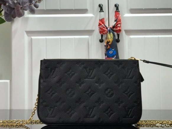 POCHETTE VUITTON LOUIS ZIP DOUBLE 0814